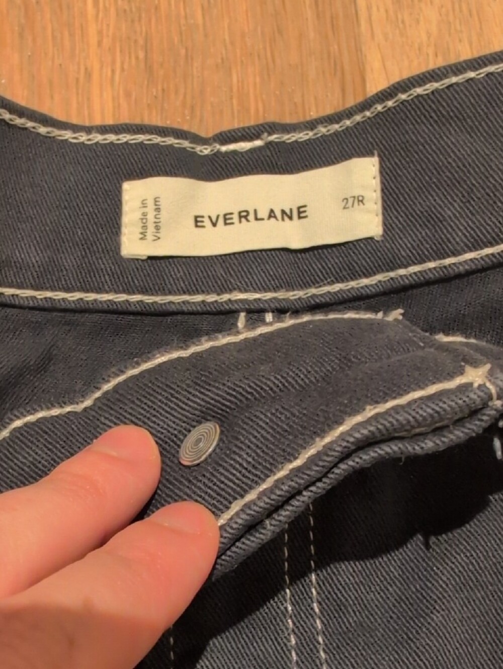 Everlane Navy Wide-Leg Women's Workwear Pants - Picture 2 of 3